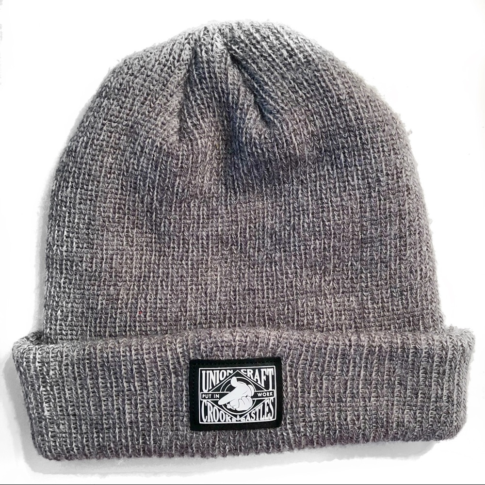 Crooks & Castles Gray Beanie OS - Picture 1 of 8